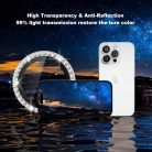 Diamond üveg, iPhone  kameralencse védőkeret 