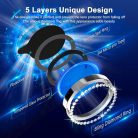 Diamond üveg, iPhone  kameralencse védőkeret 