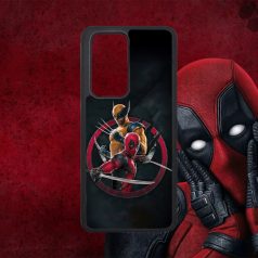 Deadpool és Rozsomák kerek logó - Huawei tok 