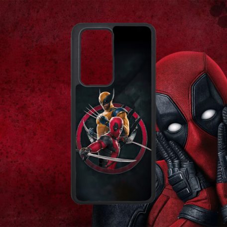 Deadpool és Rozsomák kerek logó - Huawei tok 