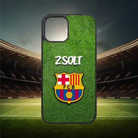 Egyedi nevekkel - Barcelona logo - iPhone tok 