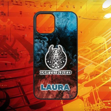 Egyedi nevekkel - Disturbed logo - iPhone tok 