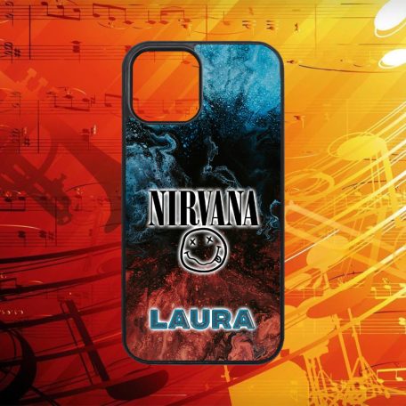 Egyedi nevekkel - Nirvana logo - iPhone tok 