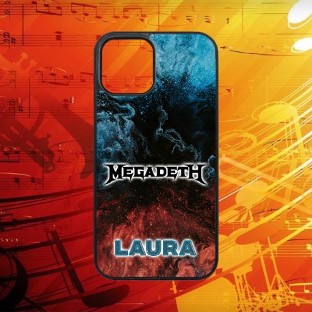 Egyedi nevekkel - Megadeth logo - iPhone tok 