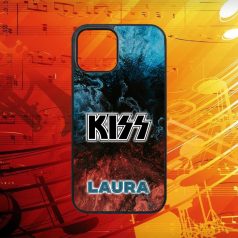 Egyedi nevekkel - Kiss logo - iPhone tok 