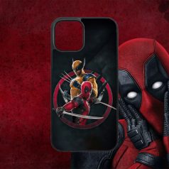 Deadpool és Rozsomák kerek logó - iPhone tok 