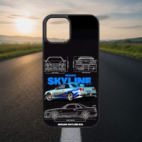 Legendás autók - Nissan Skyline R34 - iPhone tok 
