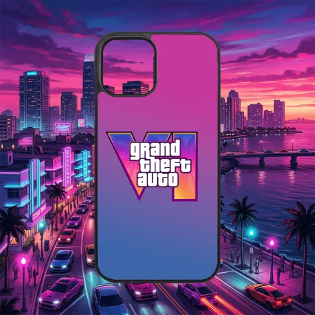 Grand Theft  Auto - GTA VI logo - iPhone tok 