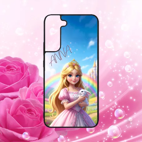 Egyedi Nevekkel - Trendi Csajok  Szivárvány Hercegnő - Samsung tok