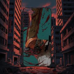 Chainsaw Man - Saw Head Close Up - Samsung tok